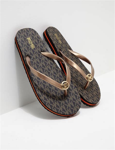 michael kors flip flops women's.